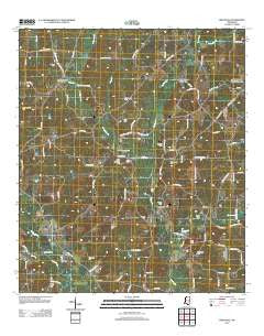 Pricedale Mississippi Historical topographic map, 1:24000 scale, 7.5 X 7.5 Minute, Year 2012