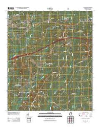 Pulaski Mississippi Historical topographic map, 1:24000 scale, 7.5 X 7.5 Minute, Year 2012