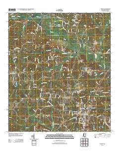 Purvis Mississippi Historical topographic map, 1:24000 scale, 7.5 X 7.5 Minute, Year 2012