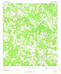 Purvis Mississippi Historical topographic map, 1:24000 scale, 7.5 X 7.5 Minute, Year 1964