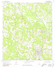 Purvis Mississippi Historical topographic map, 1:24000 scale, 7.5 X 7.5 Minute, Year 1964