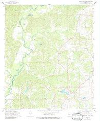 Queens Hill Lake Mississippi Historical topographic map, 1:24000 scale, 7.5 X 7.5 Minute, Year 1972