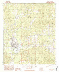 Quitman Mississippi Historical topographic map, 1:24000 scale, 7.5 X 7.5 Minute, Year 1983