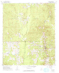 Raleigh Mississippi Historical topographic map, 1:24000 scale, 7.5 X 7.5 Minute, Year 1968