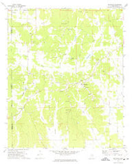 Randolph Mississippi Historical topographic map, 1:24000 scale, 7.5 X 7.5 Minute, Year 1972
