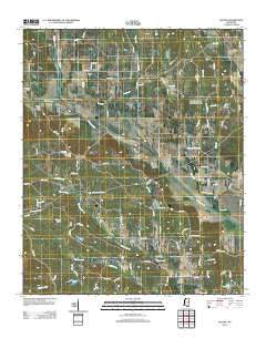 Ratliff Mississippi Historical topographic map, 1:24000 scale, 7.5 X 7.5 Minute, Year 2012