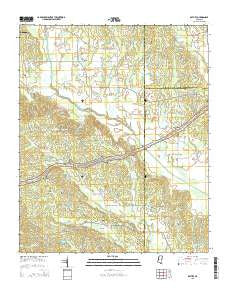 Ratliff Mississippi Current topographic map, 1:24000 scale, 7.5 X 7.5 Minute, Year 2015