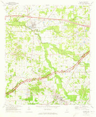 Raymond Mississippi Historical topographic map, 1:24000 scale, 7.5 X 7.5 Minute, Year 1971