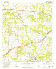 Raymond Mississippi Historical topographic map, 1:24000 scale, 7.5 X 7.5 Minute, Year 1980