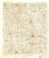 Raymond Mississippi Historical topographic map, 1:62500 scale, 15 X 15 Minute, Year 1937