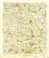 Raymond Mississippi Historical topographic map, 1:62500 scale, 15 X 15 Minute, Year 1937