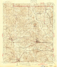 Raymond Mississippi Historical topographic map, 1:62500 scale, 15 X 15 Minute, Year 1942