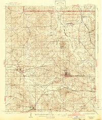 Raymond Mississippi Historical topographic map, 1:62500 scale, 15 X 15 Minute, Year 1942