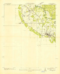 Red Bay Alabama Historical topographic map, 1:24000 scale, 7.5 X 7.5 Minute, Year 1936