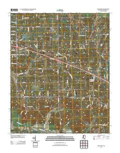 Red Banks Mississippi Historical topographic map, 1:24000 scale, 7.5 X 7.5 Minute, Year 2012