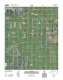 Red Rock Mississippi Historical topographic map, 1:24000 scale, 7.5 X 7.5 Minute, Year 2012
