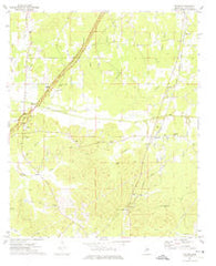 Reform Mississippi Historical topographic map, 1:24000 scale, 7.5 X 7.5 Minute, Year 1972