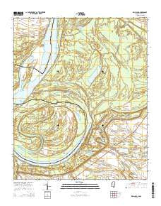 Rena Lara Mississippi Current topographic map, 1:24000 scale, 7.5 X 7.5 Minute, Year 2015
