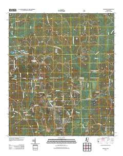 Rhodes Mississippi Historical topographic map, 1:24000 scale, 7.5 X 7.5 Minute, Year 2012