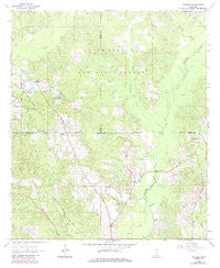 Rhodes Mississippi Historical topographic map, 1:24000 scale, 7.5 X 7.5 Minute, Year 1964