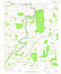 Richey Mississippi Historical topographic map, 1:24000 scale, 7.5 X 7.5 Minute, Year 1965