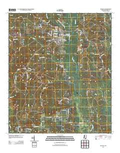 Richton Mississippi Historical topographic map, 1:24000 scale, 7.5 X 7.5 Minute, Year 2012