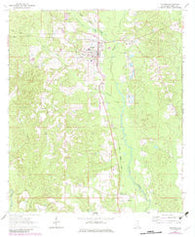Richton Mississippi Historical topographic map, 1:24000 scale, 7.5 X 7.5 Minute, Year 1964