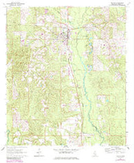 Richton Mississippi Historical topographic map, 1:24000 scale, 7.5 X 7.5 Minute, Year 1964