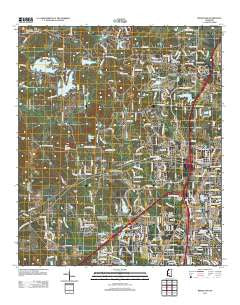 Ridgeland Mississippi Historical topographic map, 1:24000 scale, 7.5 X 7.5 Minute, Year 2012