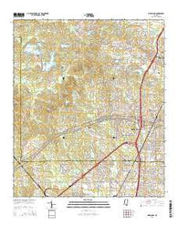 Ridgeland Mississippi Current topographic map, 1:24000 scale, 7.5 X 7.5 Minute, Year 2015