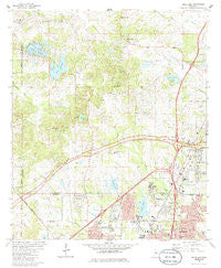Ridgeland Mississippi Historical topographic map, 1:24000 scale, 7.5 X 7.5 Minute, Year 1980