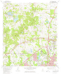 Ridgeland Mississippi Historical topographic map, 1:24000 scale, 7.5 X 7.5 Minute, Year 1980