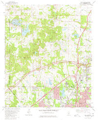 Ridgeland Mississippi Historical topographic map, 1:24000 scale, 7.5 X 7.5 Minute, Year 1980