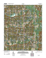 Rienzi Mississippi Historical topographic map, 1:24000 scale, 7.5 X 7.5 Minute, Year 2012