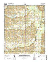 Rienzi Mississippi Current topographic map, 1:24000 scale, 7.5 X 7.5 Minute, Year 2015