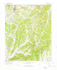 Ripley Mississippi Historical topographic map, 1:62500 scale, 15 X 15 Minute, Year 1955