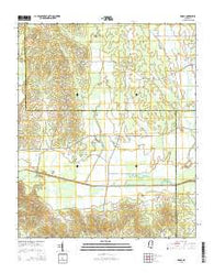 Robbs Mississippi Current topographic map, 1:24000 scale, 7.5 X 7.5 Minute, Year 2015