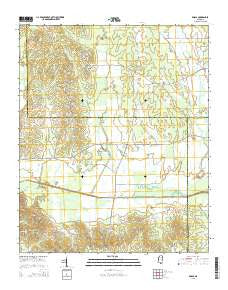 Robbs Mississippi Current topographic map, 1:24000 scale, 7.5 X 7.5 Minute, Year 2015