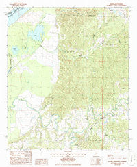 Rodney Mississippi Historical topographic map, 1:24000 scale, 7.5 X 7.5 Minute, Year 1986