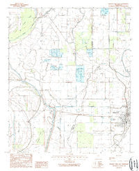Rolling Fork West Mississippi Historical topographic map, 1:24000 scale, 7.5 X 7.5 Minute, Year 1988