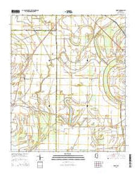 Rome Mississippi Current topographic map, 1:24000 scale, 7.5 X 7.5 Minute, Year 2015