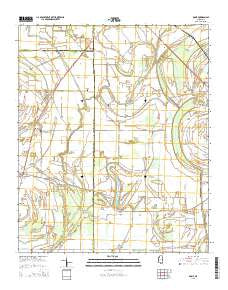 Rome Mississippi Current topographic map, 1:24000 scale, 7.5 X 7.5 Minute, Year 2015