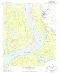 Rosedale Mississippi Historical topographic map, 1:24000 scale, 7.5 X 7.5 Minute, Year 1972