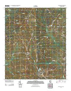 Rounsaville Mississippi Historical topographic map, 1:24000 scale, 7.5 X 7.5 Minute, Year 2012