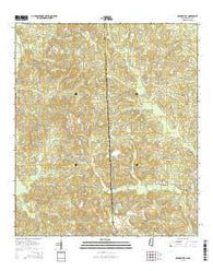 Rounsaville Mississippi Current topographic map, 1:24000 scale, 7.5 X 7.5 Minute, Year 2015