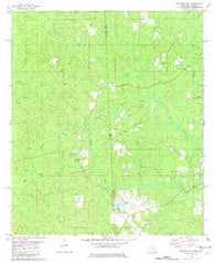 Rounsaville Mississippi Historical topographic map, 1:24000 scale, 7.5 X 7.5 Minute, Year 1982