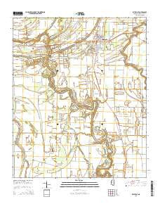 Ruleville Mississippi Current topographic map, 1:24000 scale, 7.5 X 7.5 Minute, Year 2015