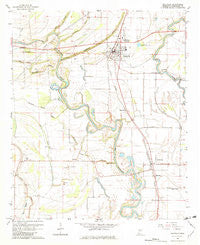 Ruleville Mississippi Historical topographic map, 1:24000 scale, 7.5 X 7.5 Minute, Year 1966