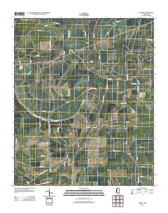 Sabino Mississippi Historical topographic map, 1:24000 scale, 7.5 X 7.5 Minute, Year 2012
