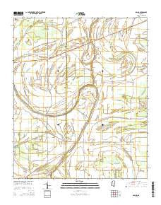 Sabino Mississippi Current topographic map, 1:24000 scale, 7.5 X 7.5 Minute, Year 2015
